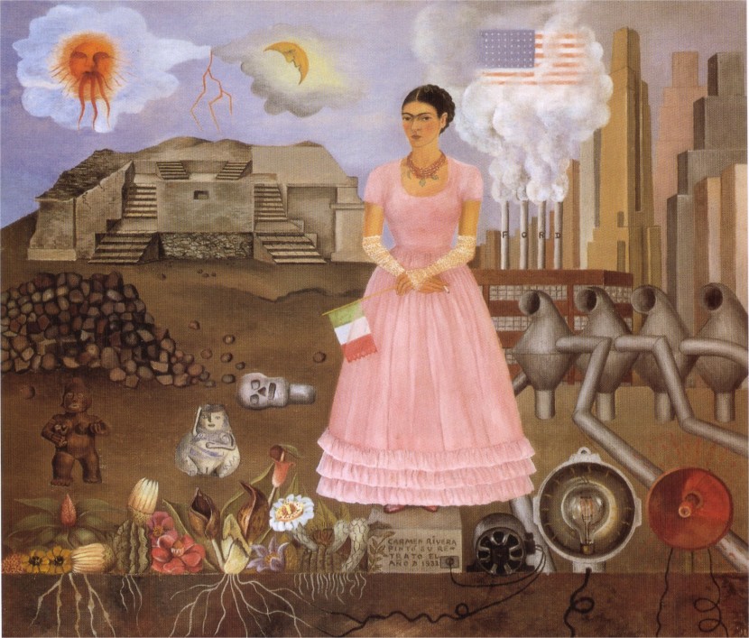 Autoritratto al confine tra Messico e Stati Uniti - Frida Kahlo - 1932