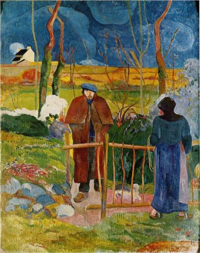 Gaugin, Bonjour monsieur gauguin, 1889,  Národni Galerie (Praga)